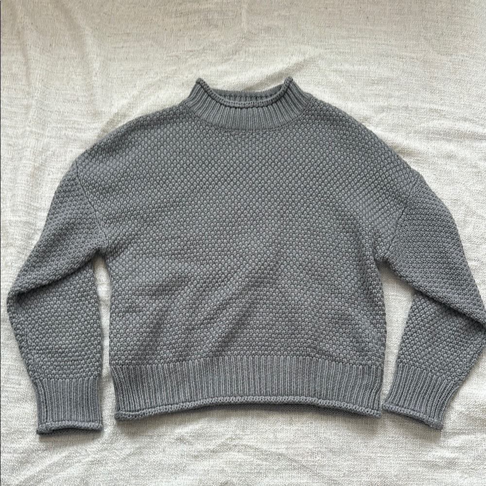 Cozy Gray Knit Sweater